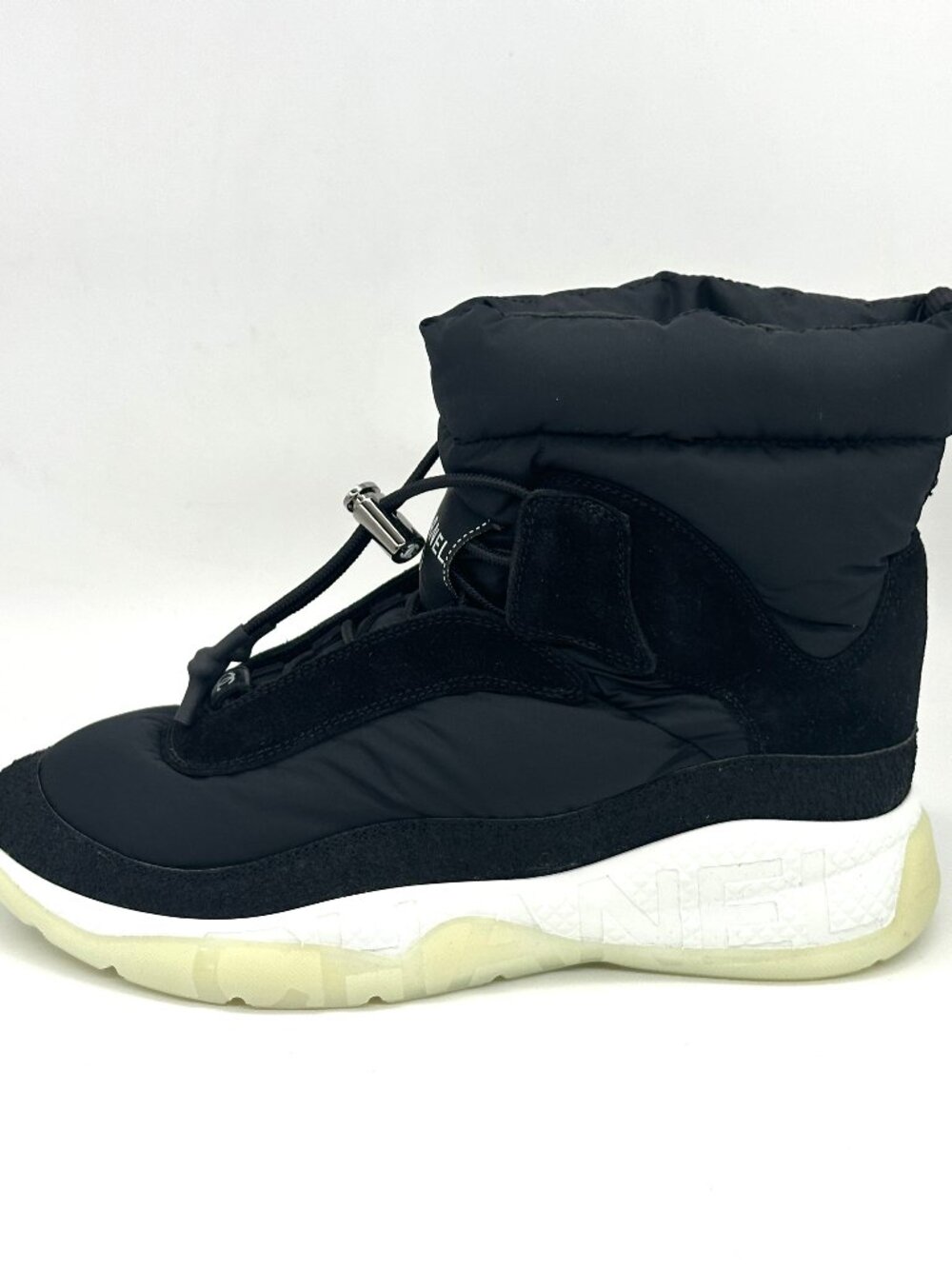 CHANEL 21N Nylon Suede Signature Sporty Ankle Boots Sneakers Shoes - Picture 2 of 16